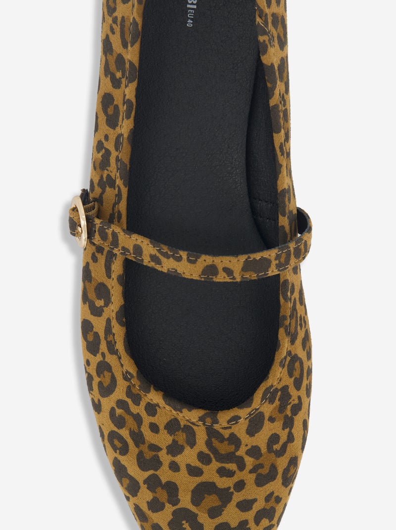 Ballerine con cinturino Marrone - Kiabi