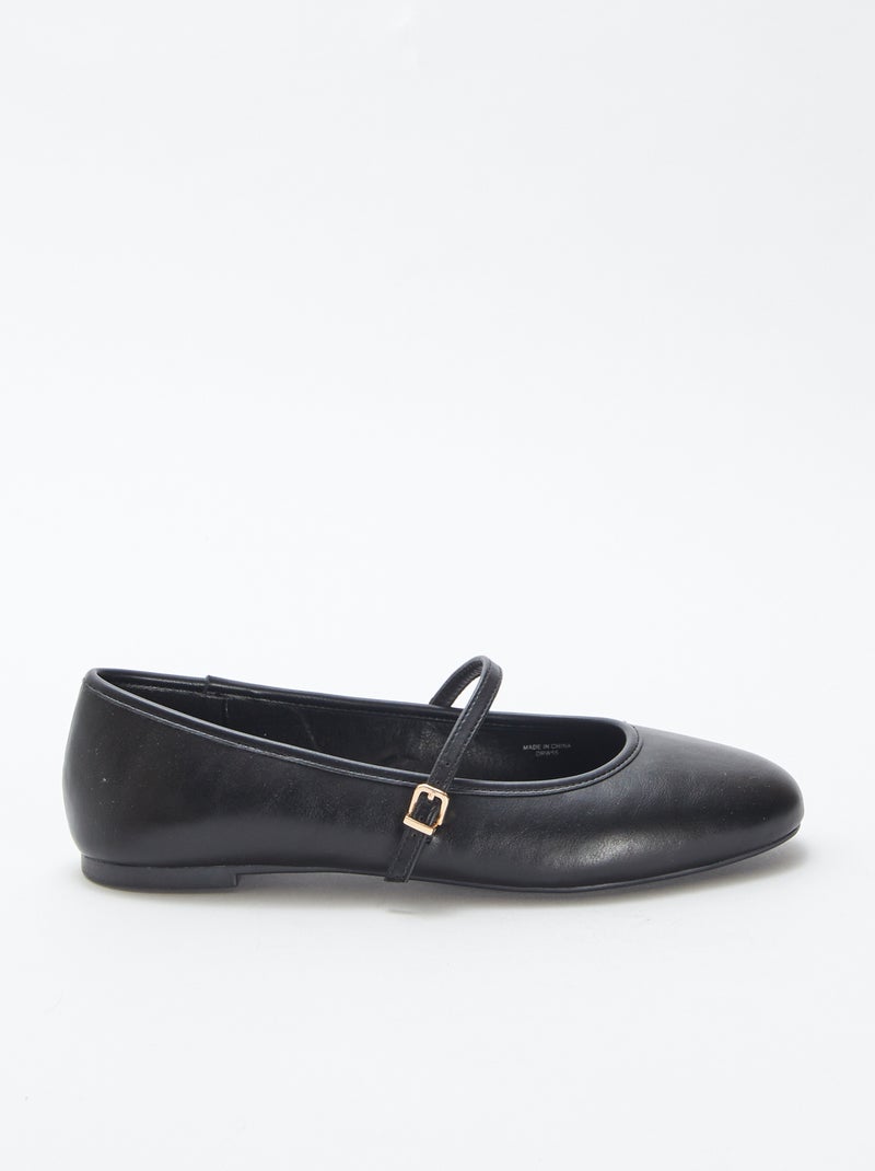 Ballerine con cinturino NERO - Kiabi