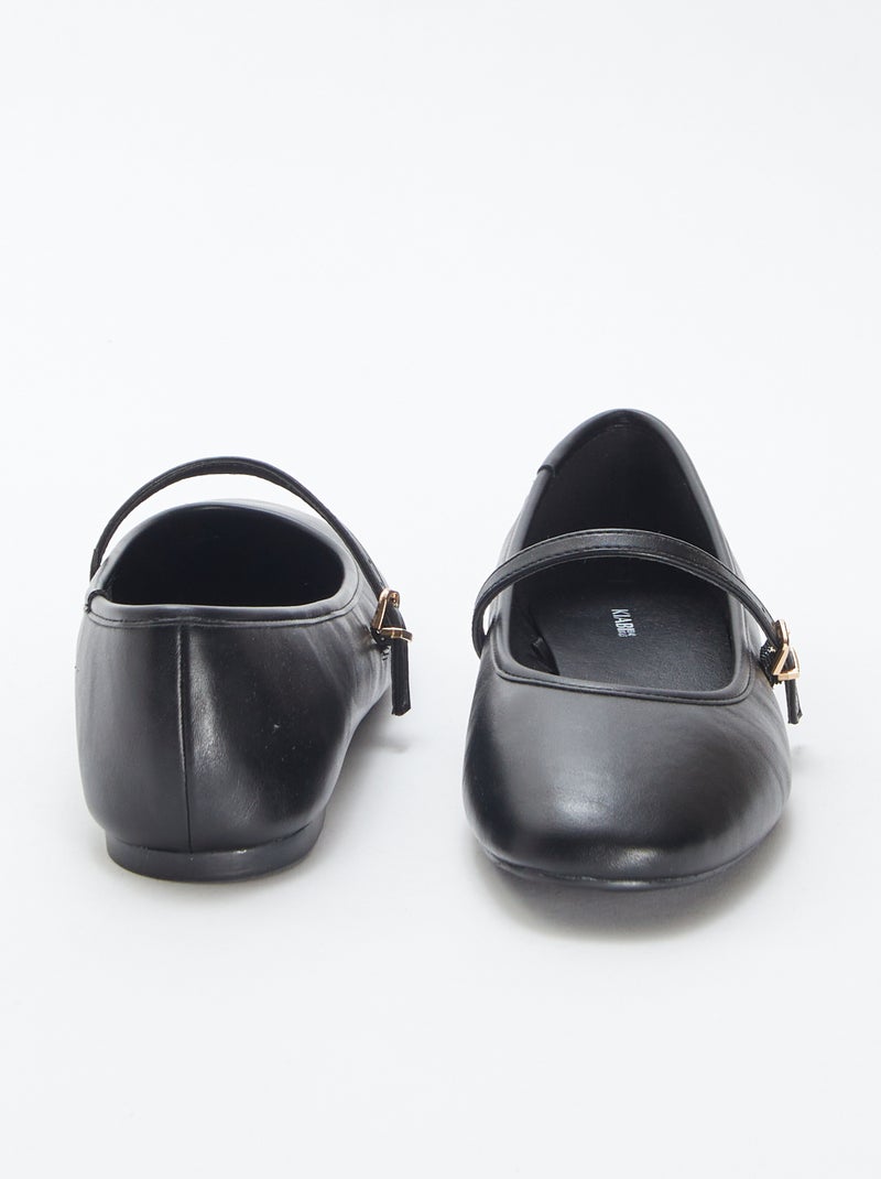 Ballerine con cinturino NERO - Kiabi