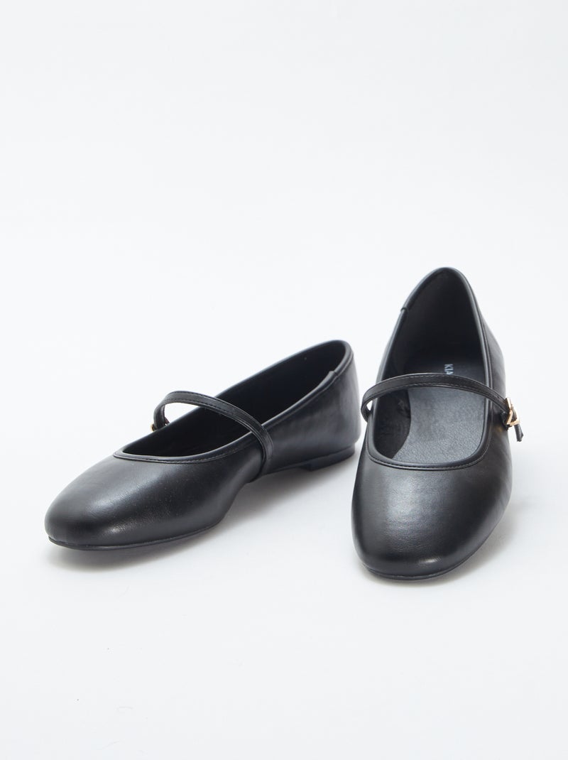 Ballerine con cinturino NERO - Kiabi