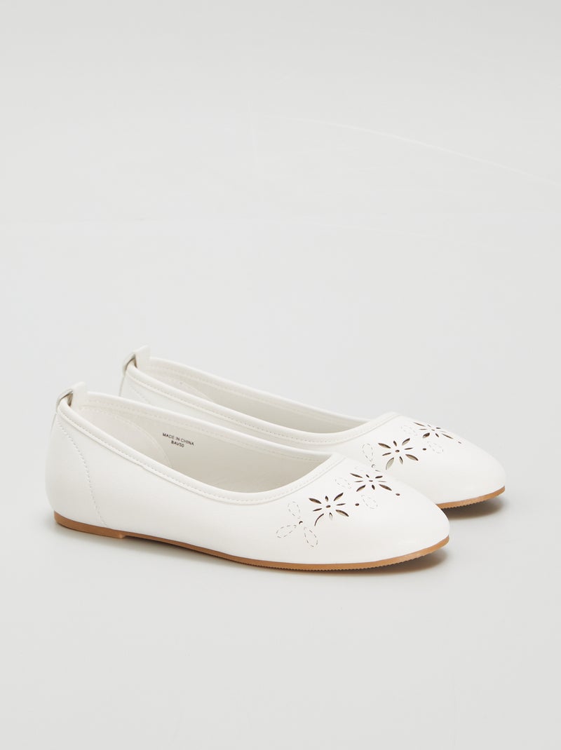 Ballerine con dettagli traforati BEIGE - Kiabi