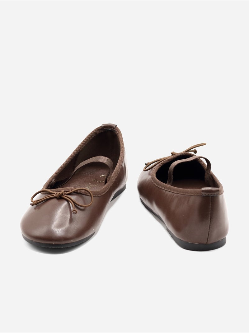 Ballerine con fiocco decorativo Marrone - Kiabi