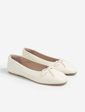 Ballerine con fiocco fantasia davanti