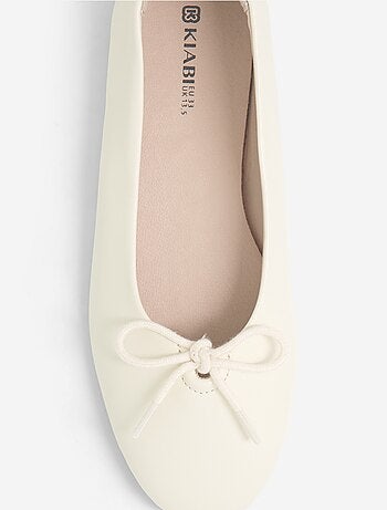 Ballerine con fiocco fantasia davanti