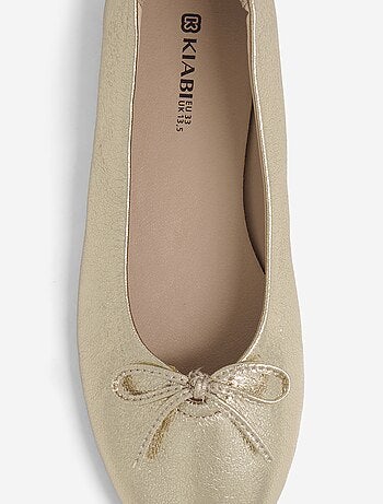 Ballerine con fiocco fantasia davanti