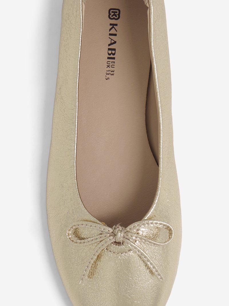 Ballerine con fiocco fantasia davanti Giallo - Kiabi
