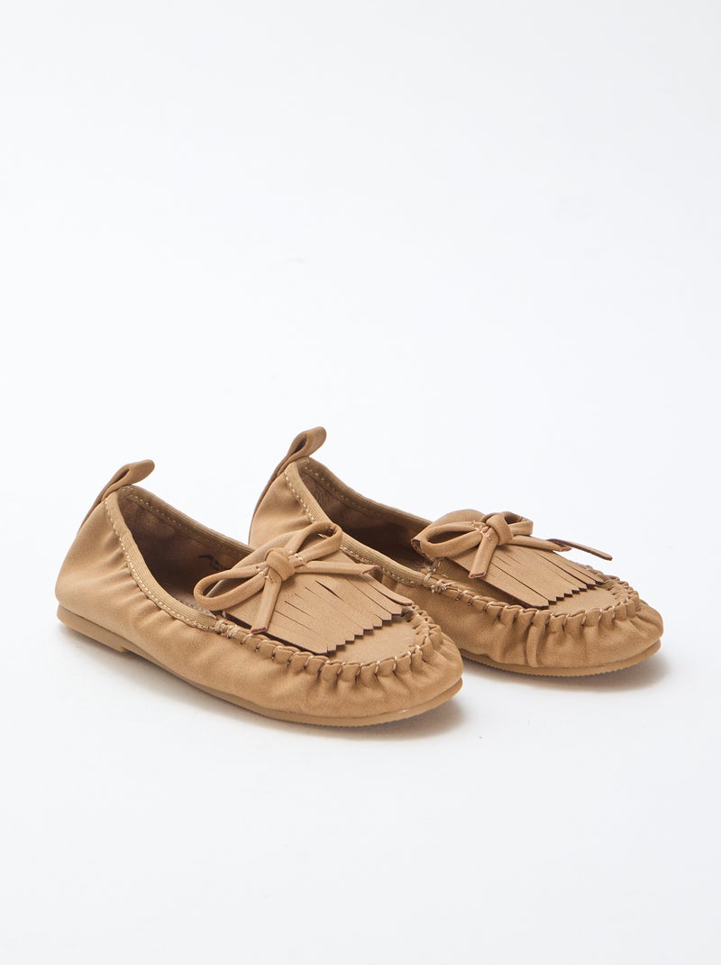 Ballerine con frange Beige - Kiabi
