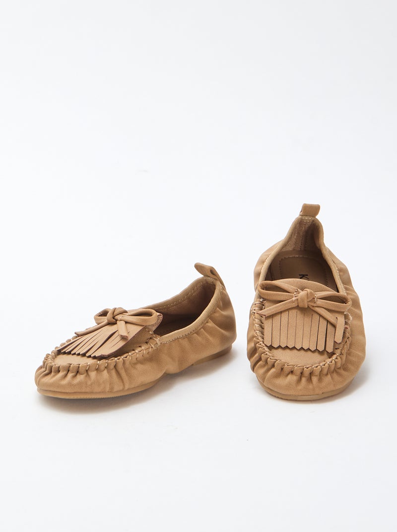 Ballerine con frange Beige - Kiabi