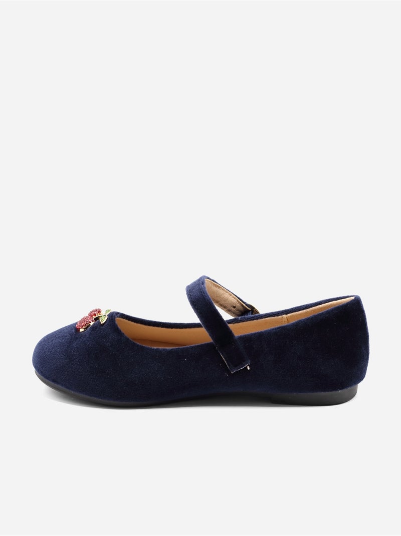 Ballerine con motivi decorativi Blu scuro - Kiabi