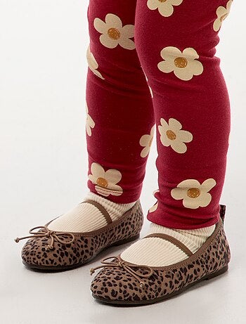 Ballerine con motivo 'leopardo' -