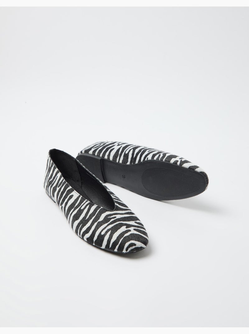 Ballerine con stampa animale, MO Fashion Nero - Kiabi