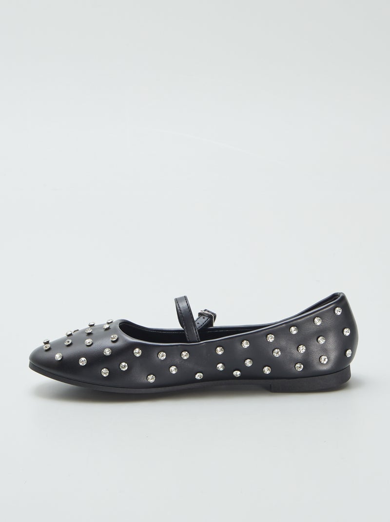 Ballerine con strass NERO - Kiabi