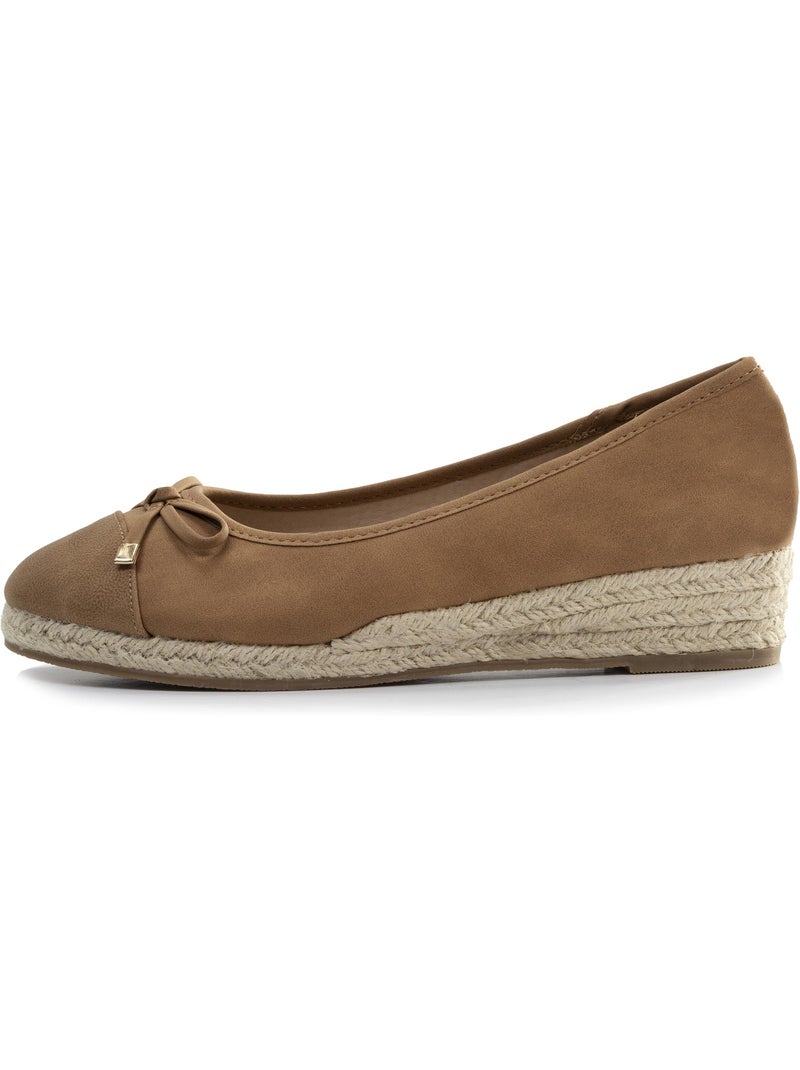 Ballerine con un tacco di 4 cm, molto confortevole Cammello - Kiabi