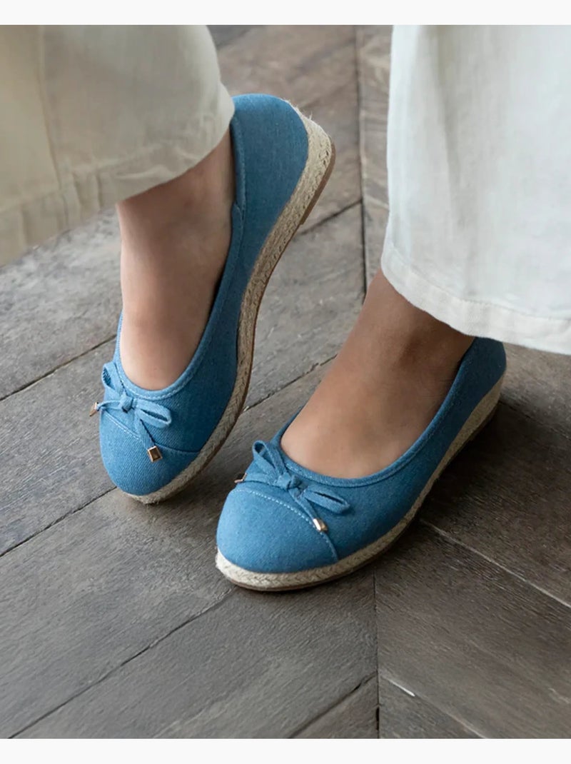 Ballerine con un tacco di 4 cm, molto confortevole  Isotoner Blu Blu - Kiabi