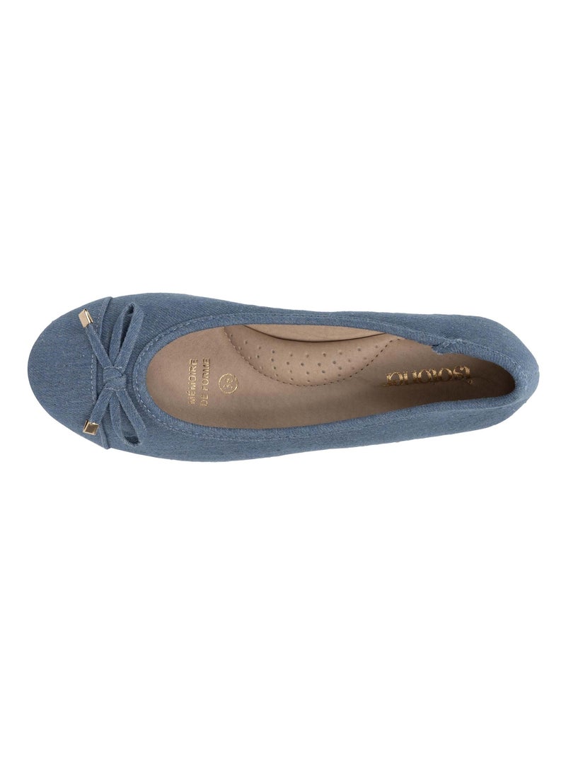 Ballerine con un tacco di 4 cm, molto confortevole  Isotoner Blu Blu - Kiabi