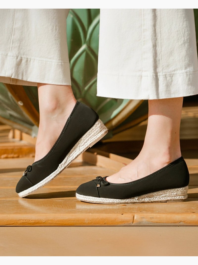 Ballerine con un tacco di 4 cm, molto confortevole  Isotoner Nero - Kiabi