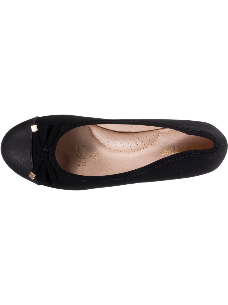 Ballerine con un tacco di 4 cm, molto confortevole  Isotoner Nero - Kiabi