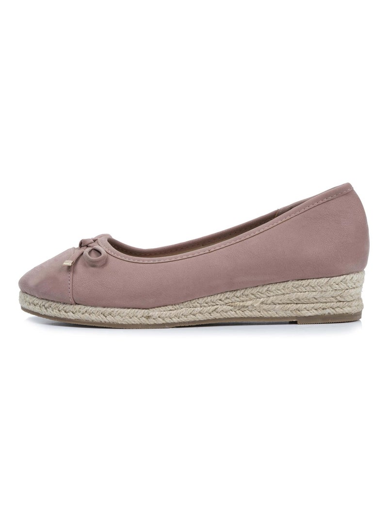 Ballerine con un tacco di 4 cm, molto confortevole  Isotoner Rosa chiaro - Kiabi