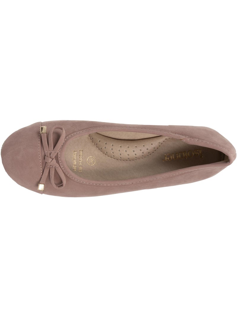 Ballerine con un tacco di 4 cm, molto confortevole Rosa chiaro - Kiabi