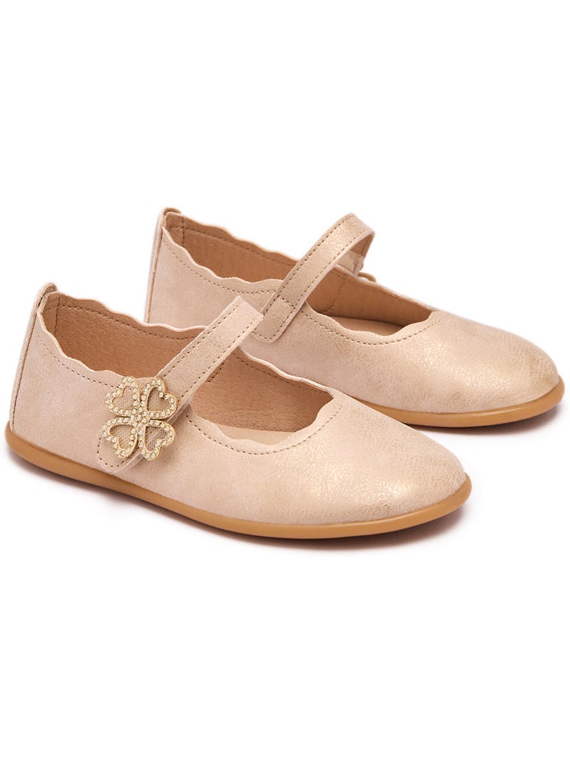 Ballerine conguitos detalle corazón Oro - Kiabi