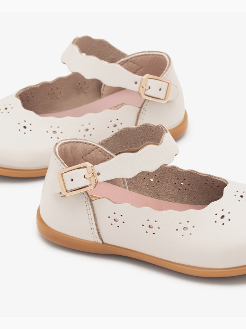 Ballerine conguitos flexibles antideslizante Beige - Kiabi