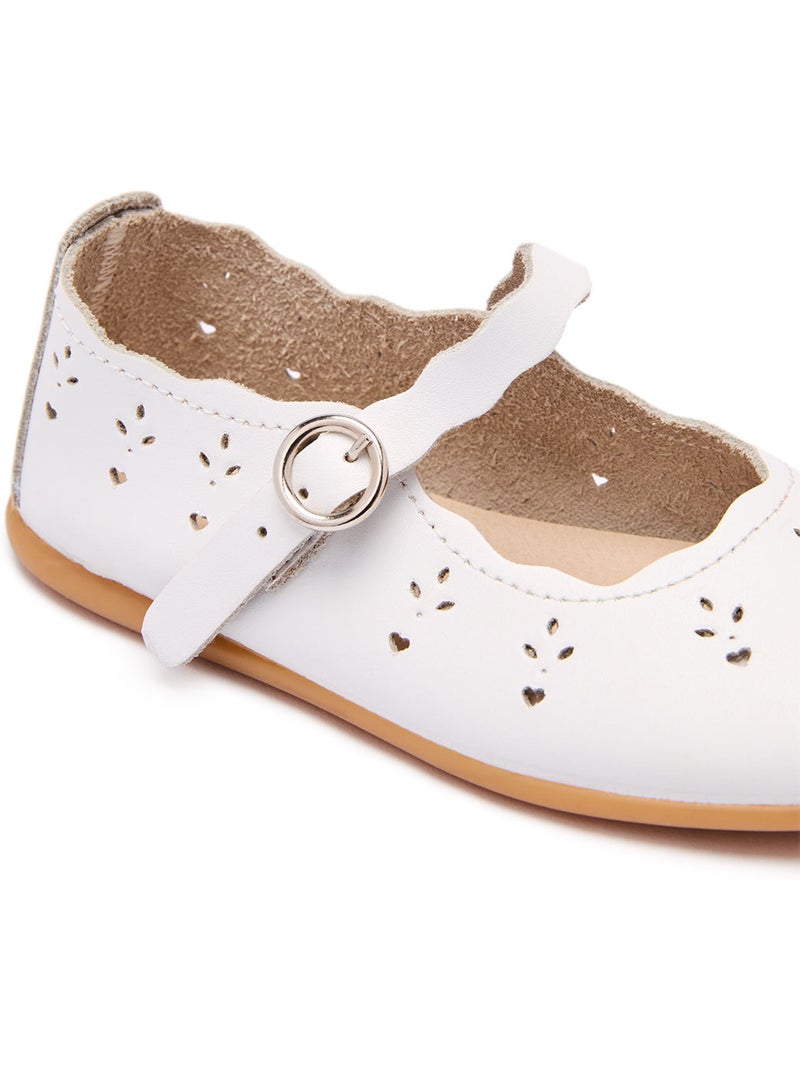Ballerine conguitos floral Bianco - Kiabi