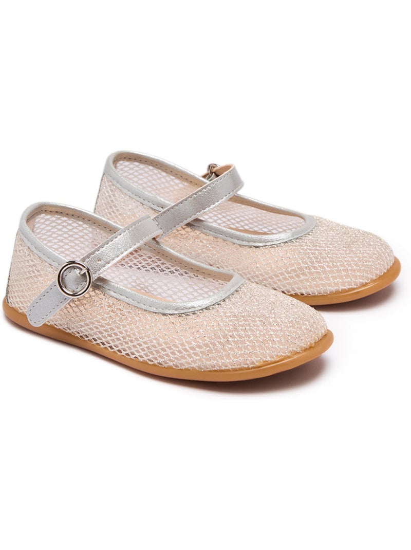 Ballerine conguitos glitter mesh Argento - Kiabi