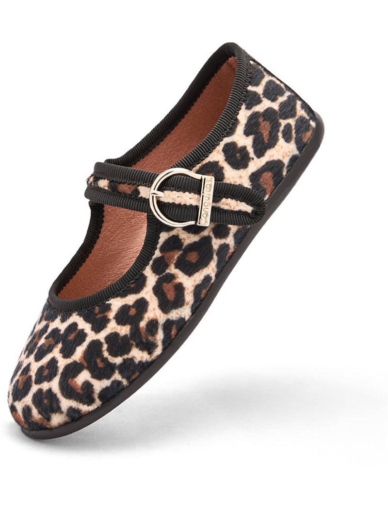 Ballerine conguitos leopardo Nero Marrone Nero - Kiabi