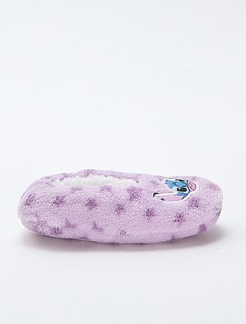 Ballerine da camera in pile 'Stitch'