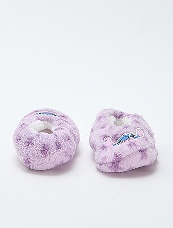 Ballerine da camera in pile 'Stitch'