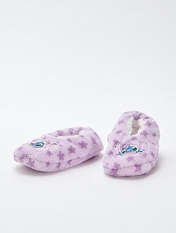 Ballerine da camera in pile 'Stitch'