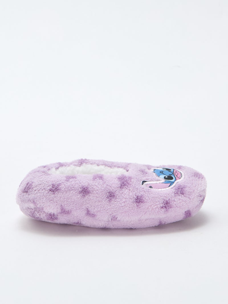 Ballerine da camera in pile 'Stitch' Rosa - Kiabi