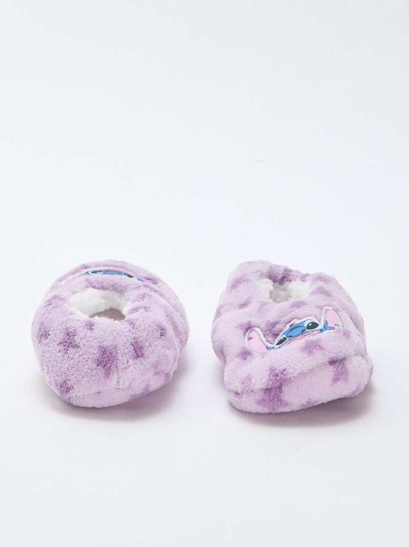 Ballerine da camera in pile 'Stitch' Rosa - Kiabi