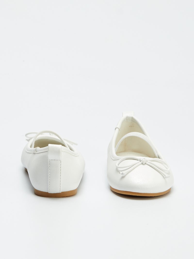 Ballerine dorate BIANCO - Kiabi
