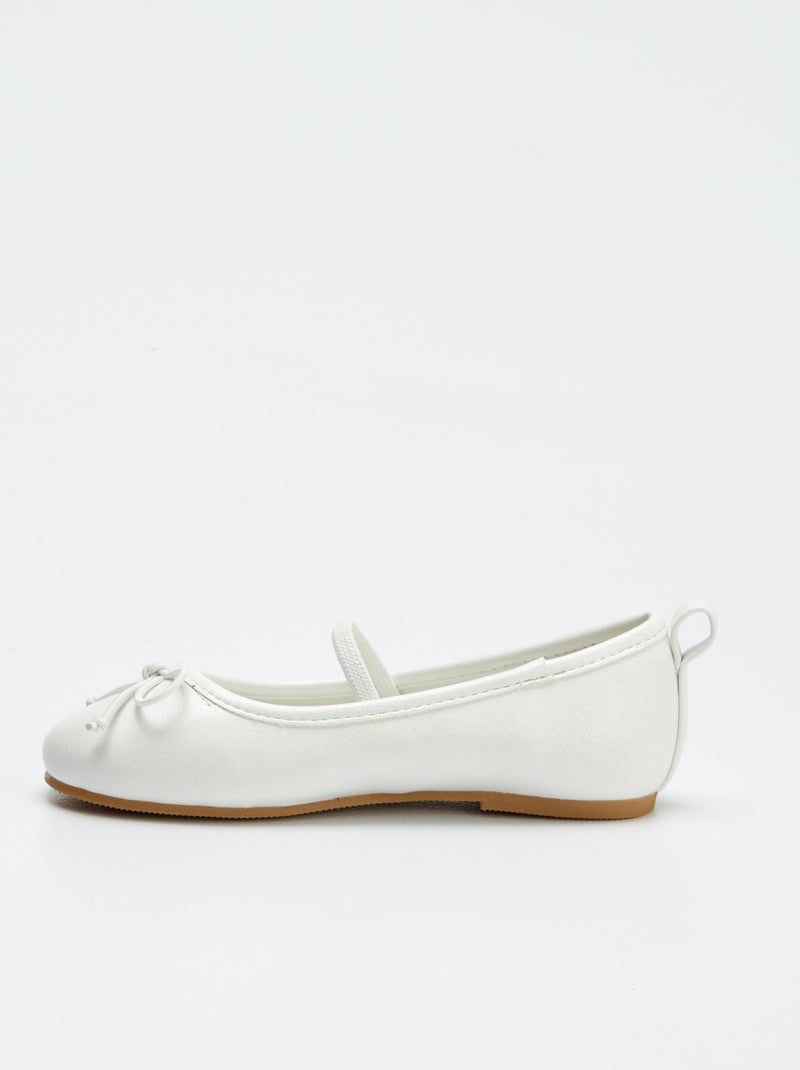 Ballerine dorate BIANCO - Kiabi