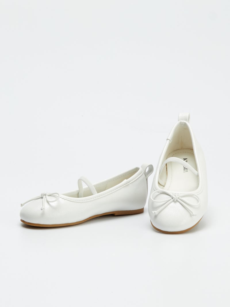 Ballerine dorate BIANCO - Kiabi