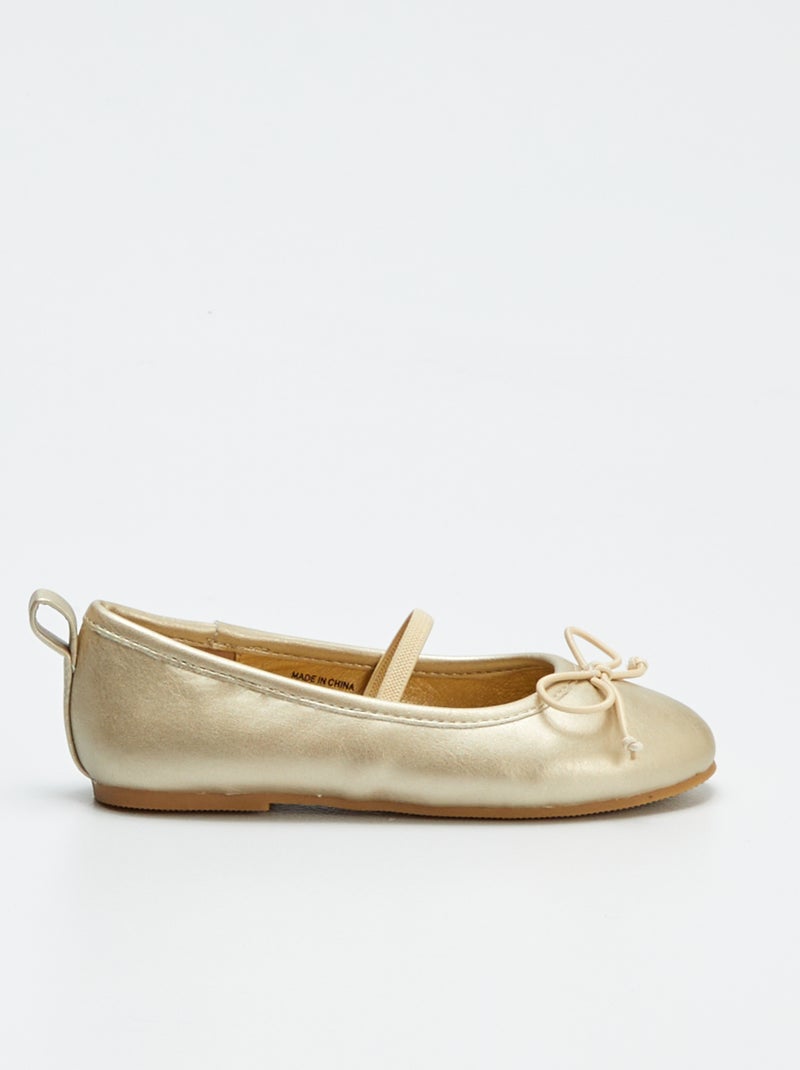 Ballerine dorate GIALLO - Kiabi