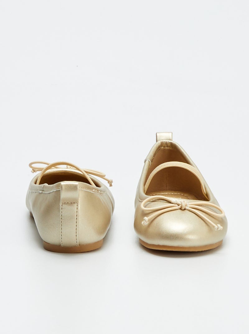 Ballerine dorate GIALLO - Kiabi