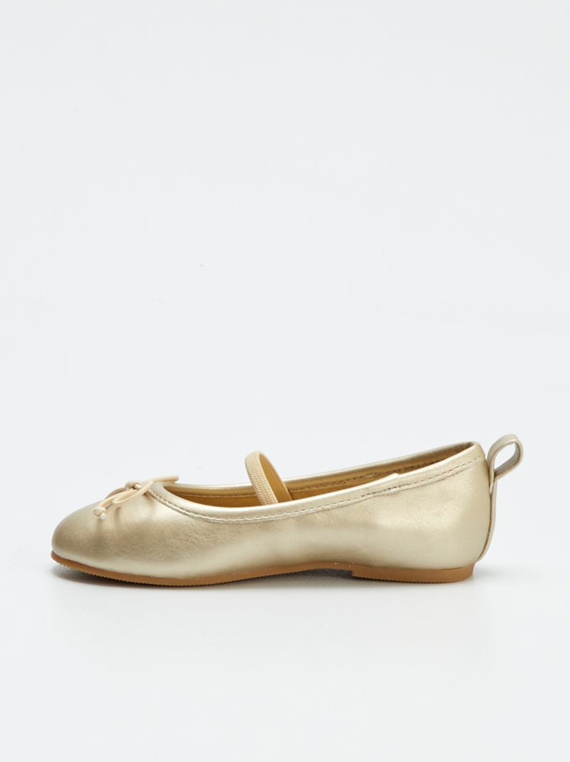 Ballerine dorate GIALLO - Kiabi