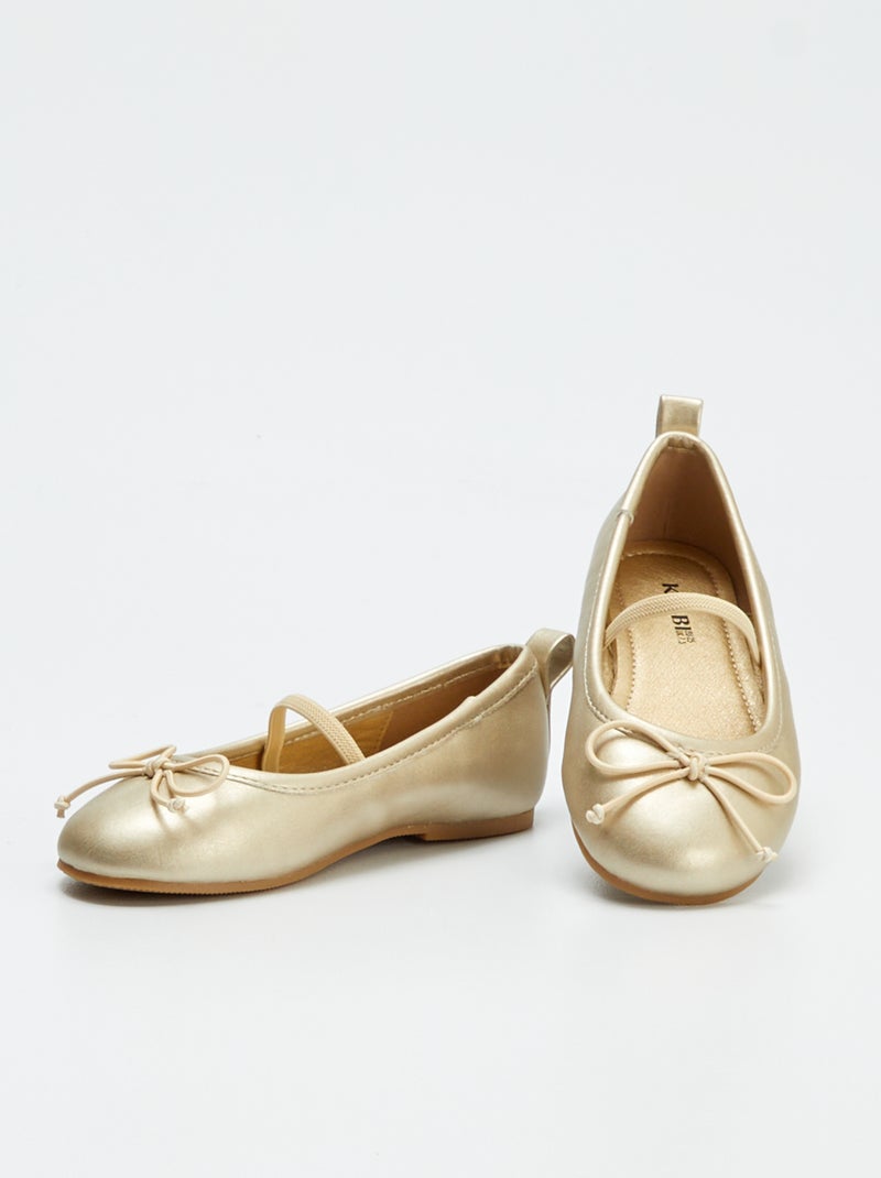 Ballerine dorate GIALLO - Kiabi