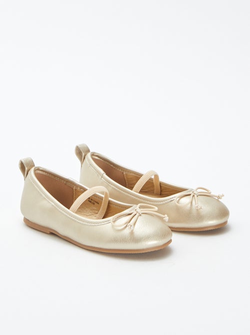 Ballerine dorate - Kiabi
