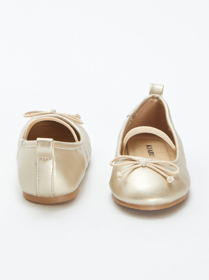 Ballerine dorate Giallo - Kiabi