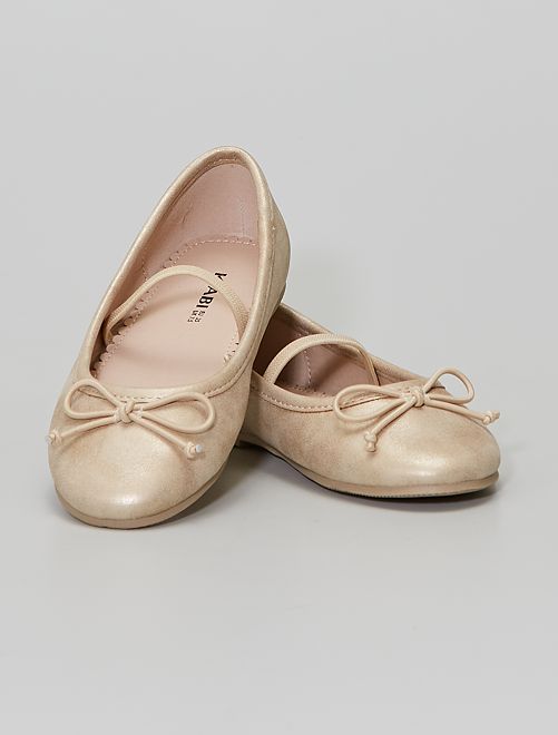 Ballerine dorate in similpelle - GIALLO - Kiabi - 10.00€