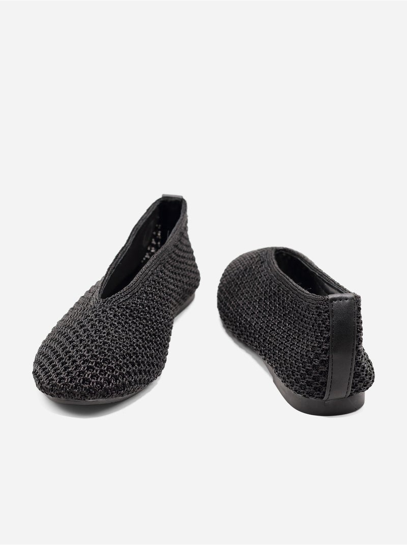 Ballerine in maglia Nero - Kiabi