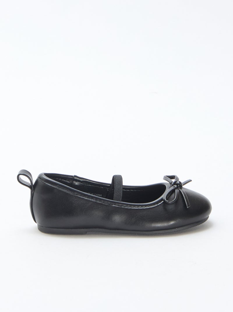 Ballerine in similpelle con cinturino Nero - Kiabi