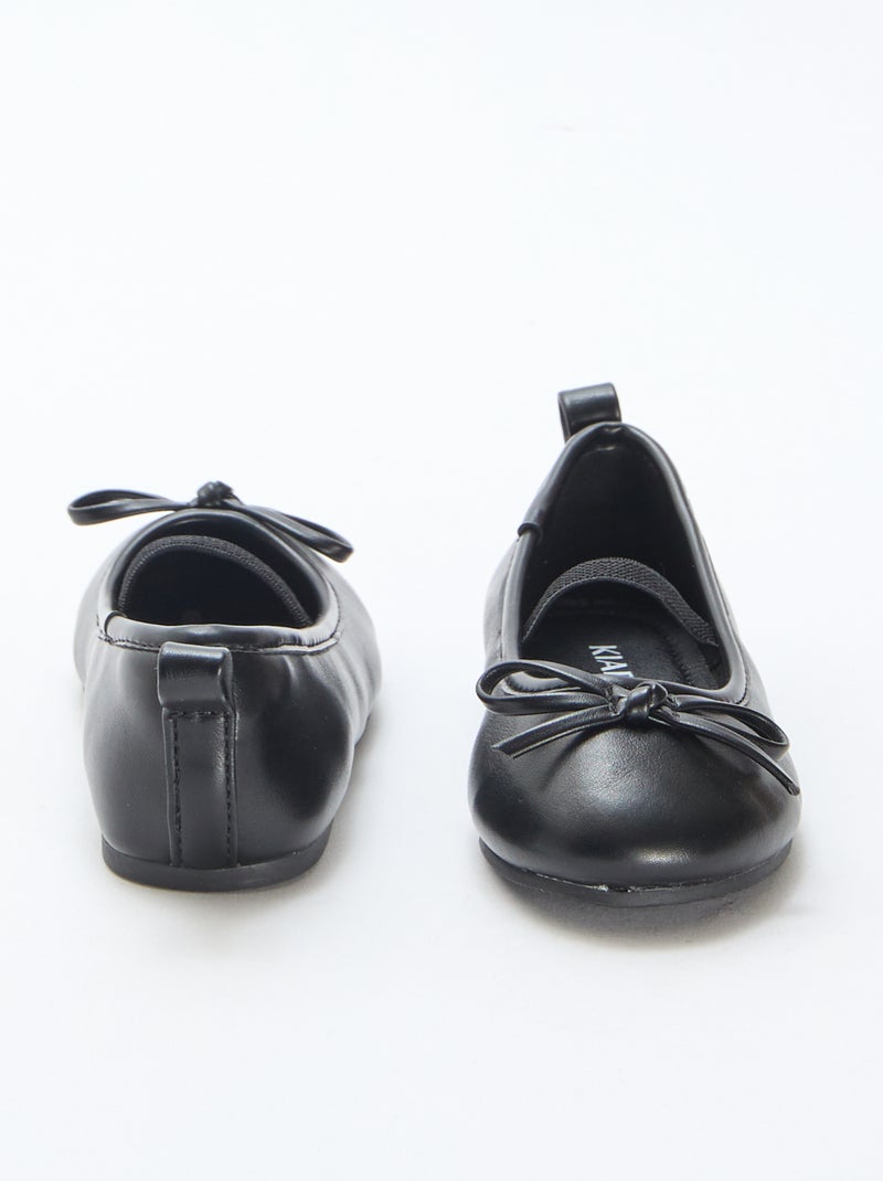 Ballerine in similpelle con cinturino Nero - Kiabi