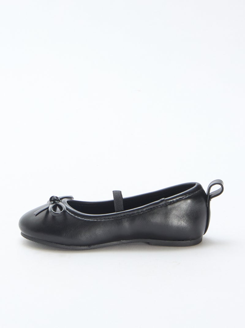 Ballerine in similpelle con cinturino Nero - Kiabi