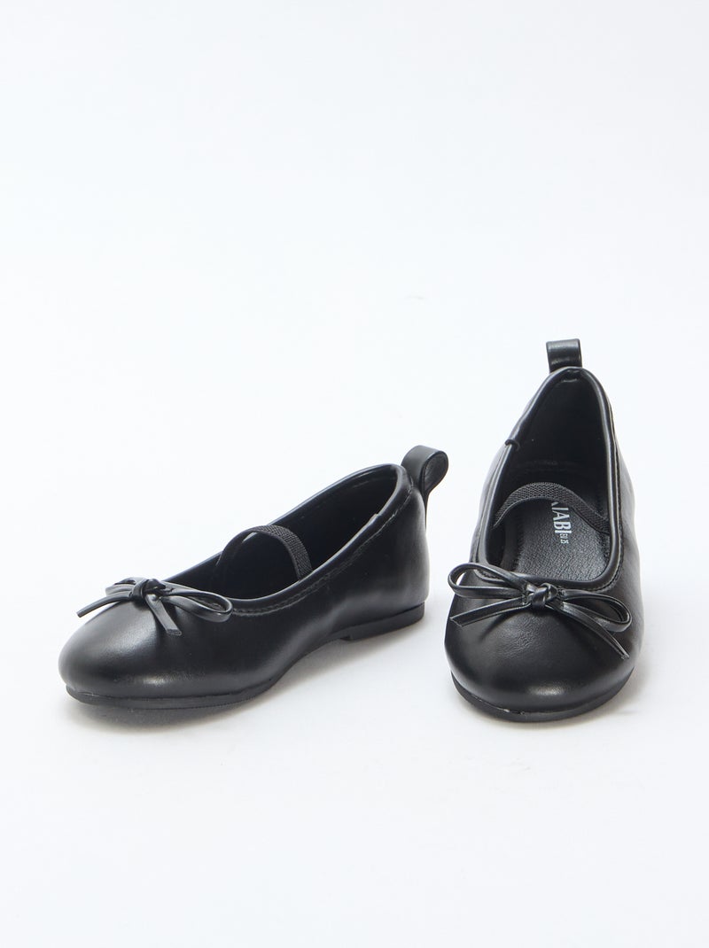 Ballerine in similpelle con cinturino Nero - Kiabi