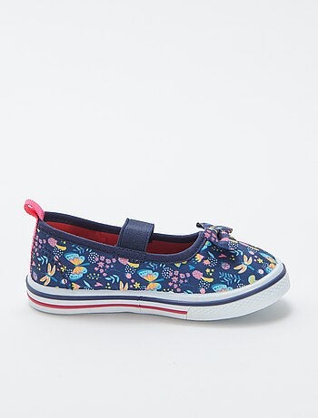Ballerine in tela a fiori