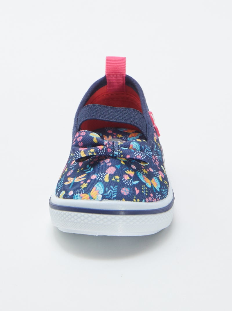 Ballerine in tela a fiori BLU - Kiabi